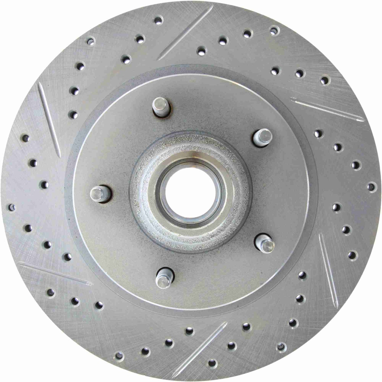 StopTech Select Sport Drilled And Slotted Brake Rotor; Front Right
