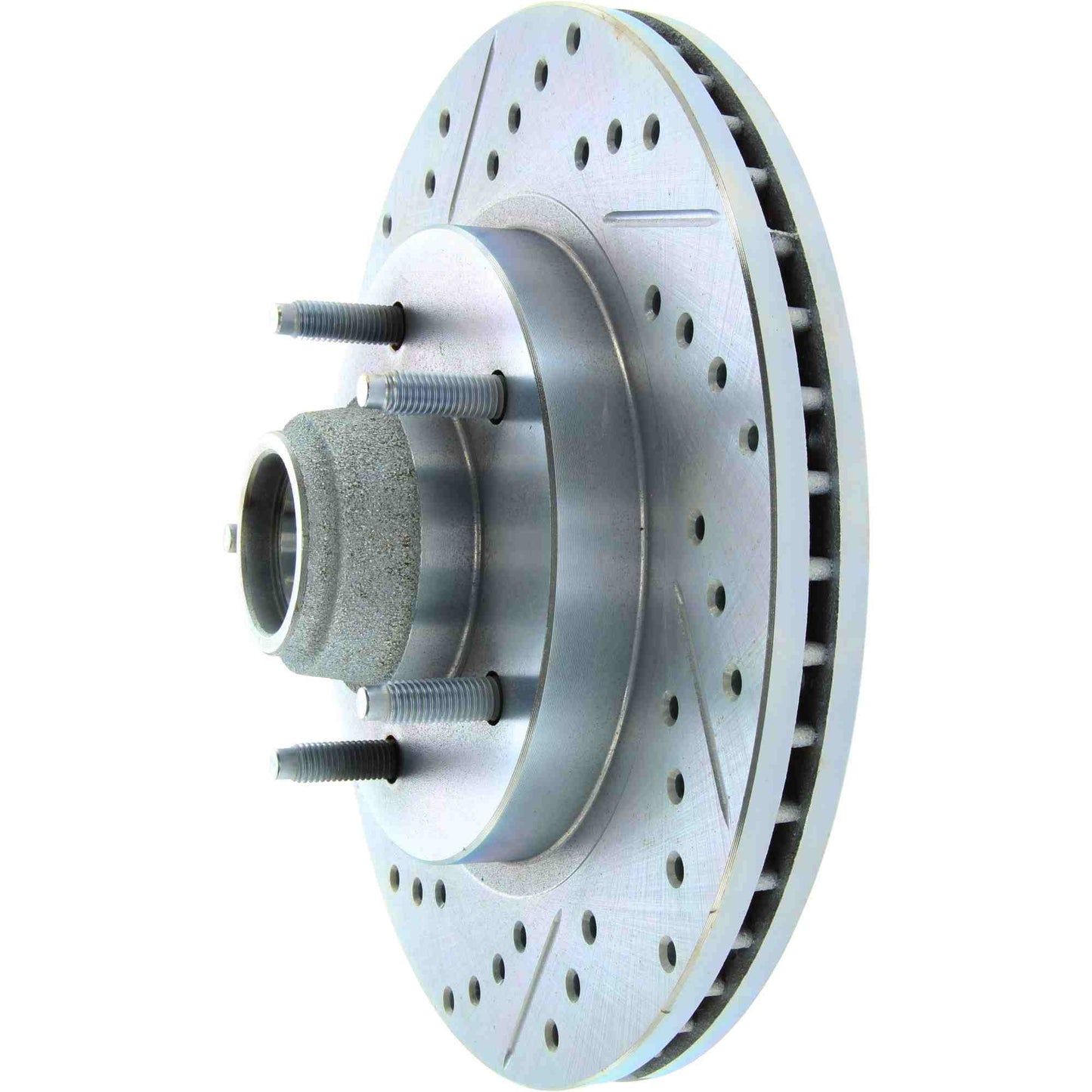 StopTech Select Sport Drilled And Slotted Brake Rotor; Front Right
