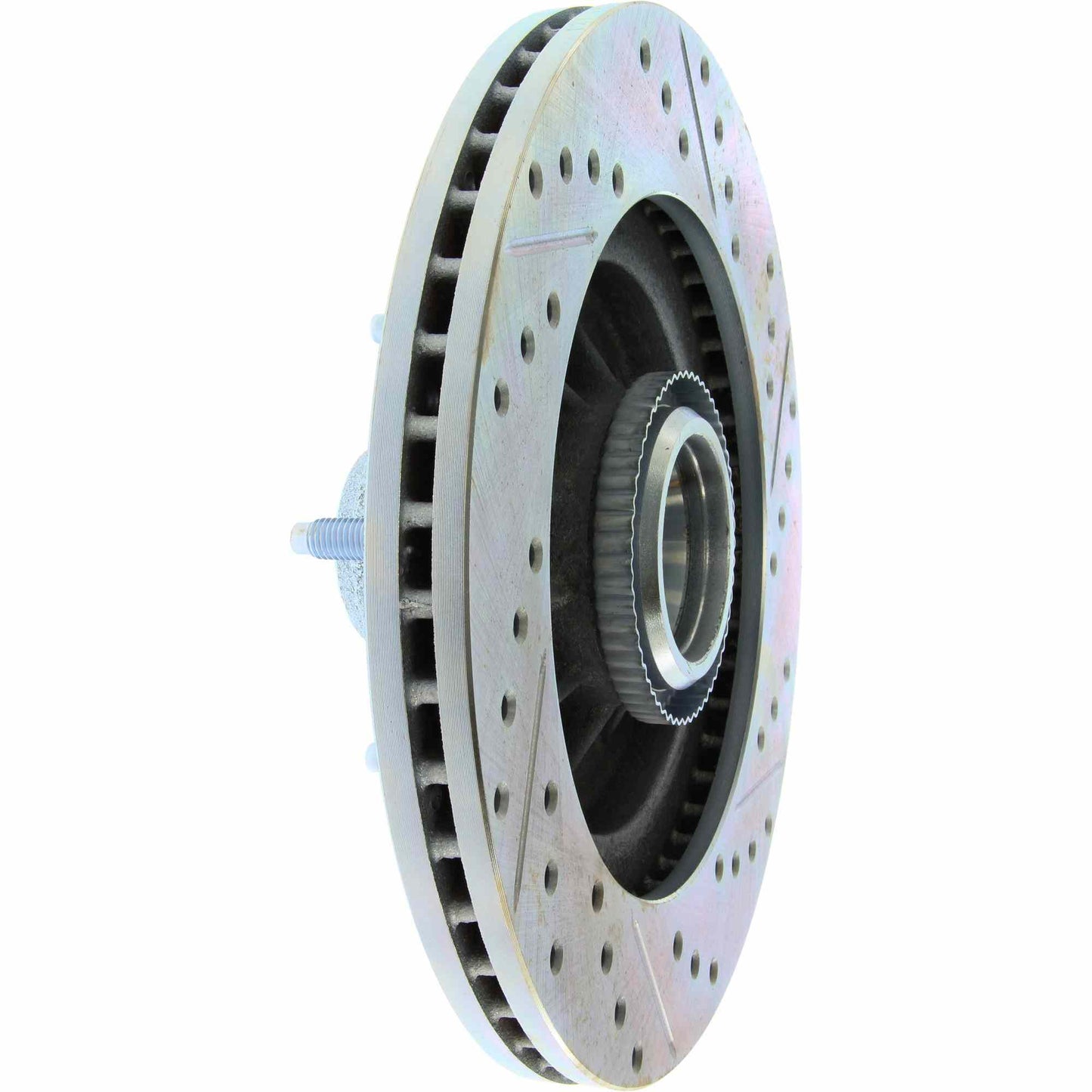 StopTech Select Sport Drilled And Slotted Brake Rotor; Front Right