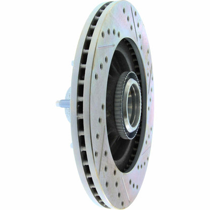 StopTech Select Sport Drilled And Slotted Brake Rotor; Front Right