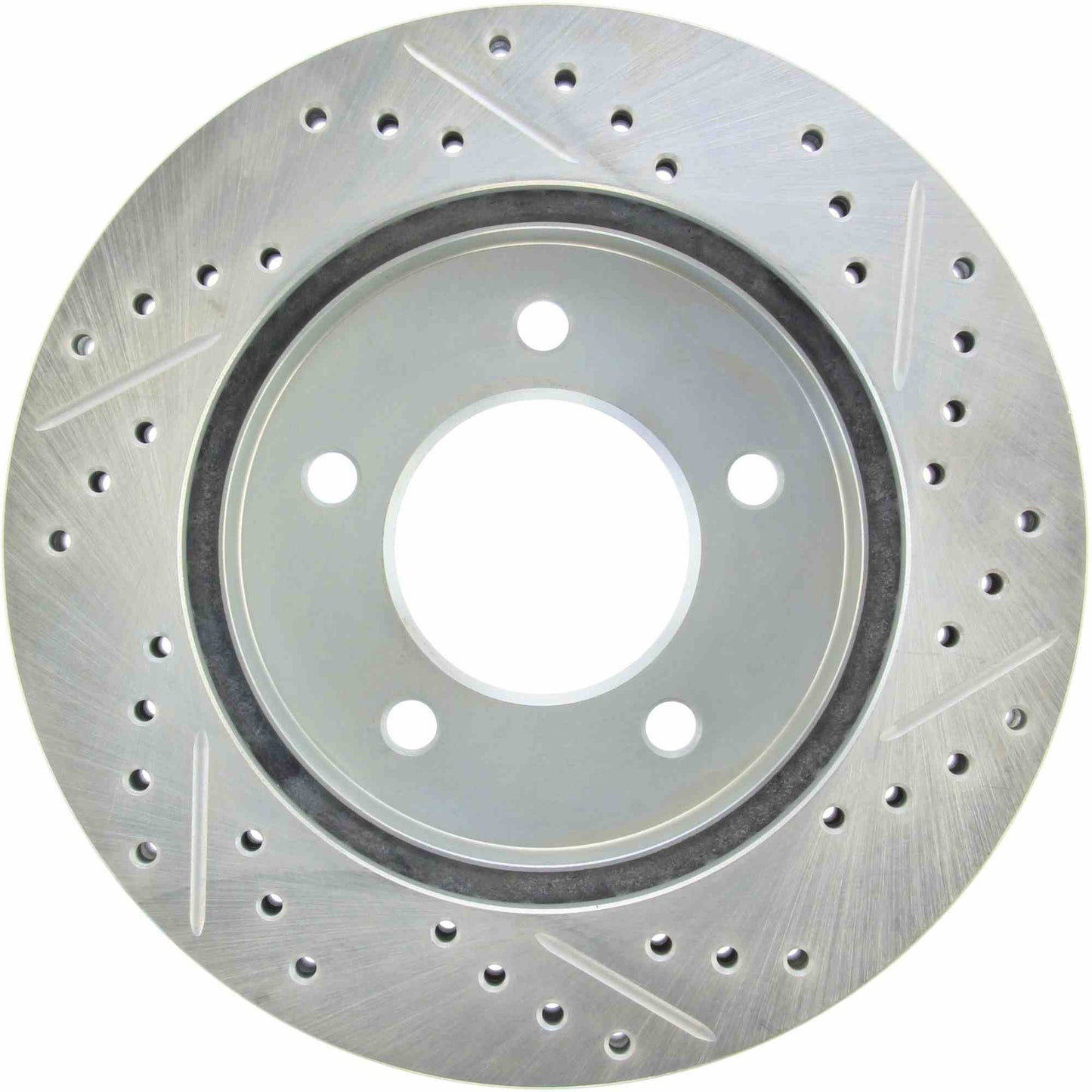 StopTech Select Sport Drilled And Slotted Brake Rotor; Front Right