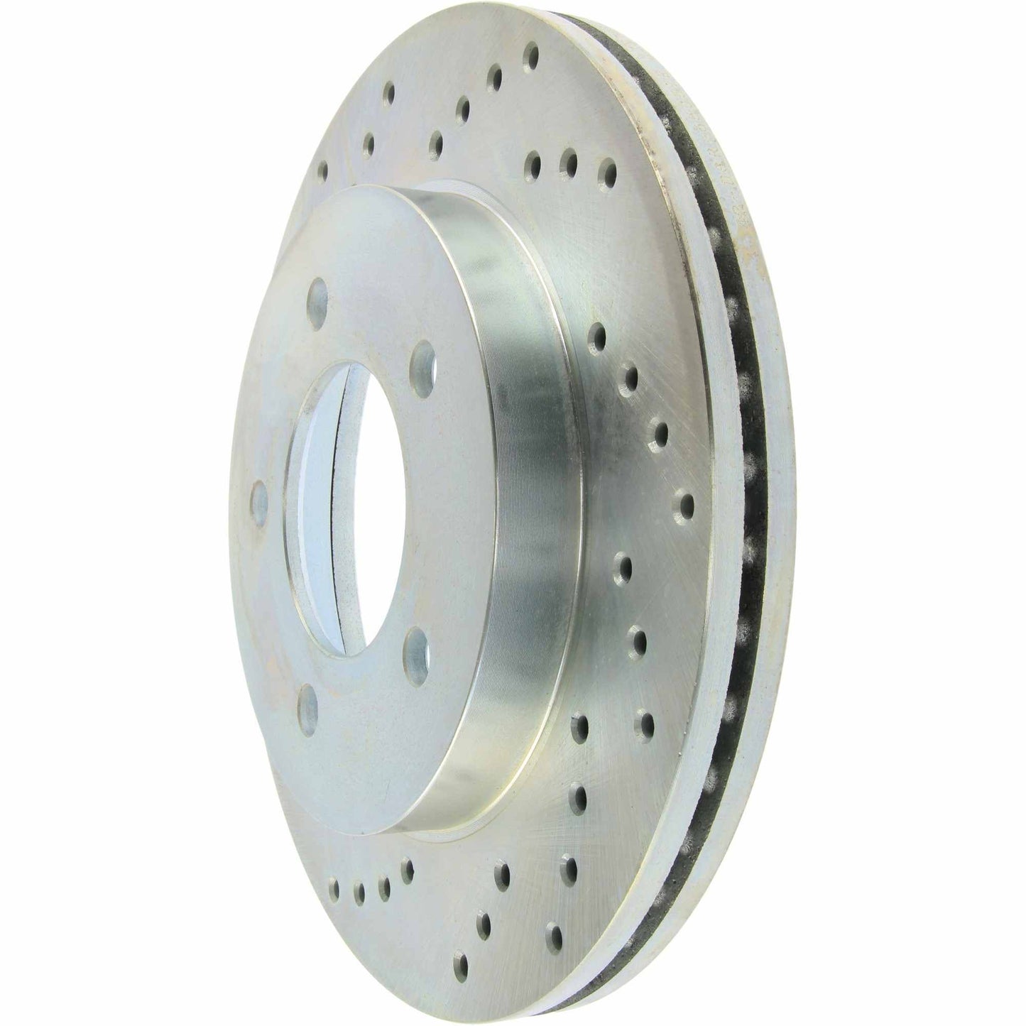 StopTech Select Sport Drilled And Slotted Brake Rotor; Front Right