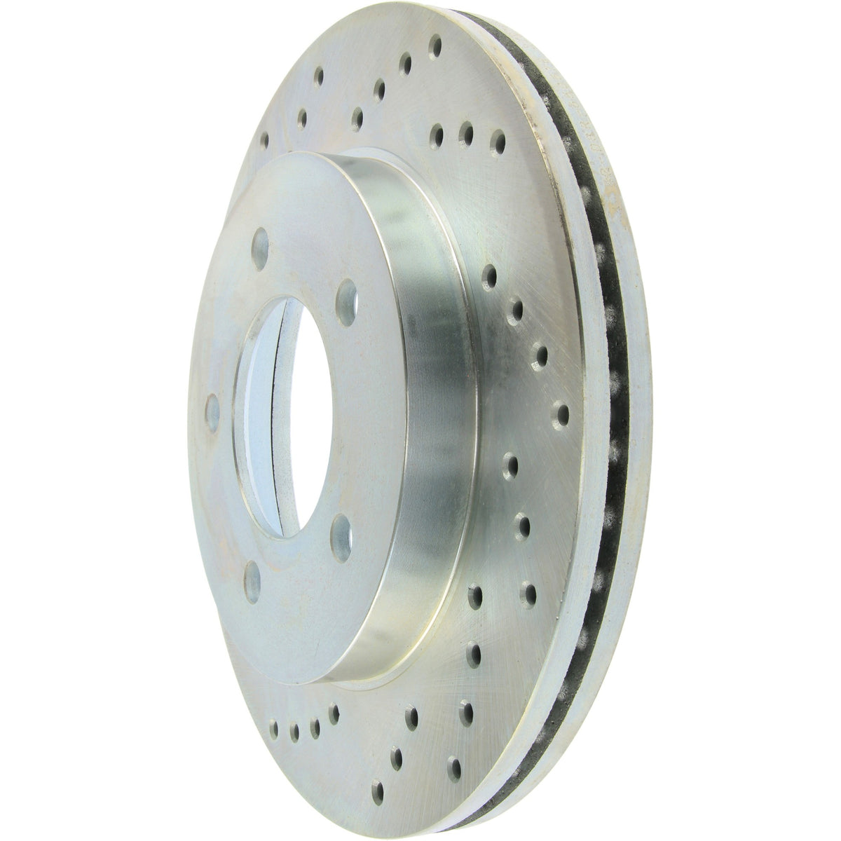 StopTech Select Sport Drilled And Slotted Brake Rotor; Front Right