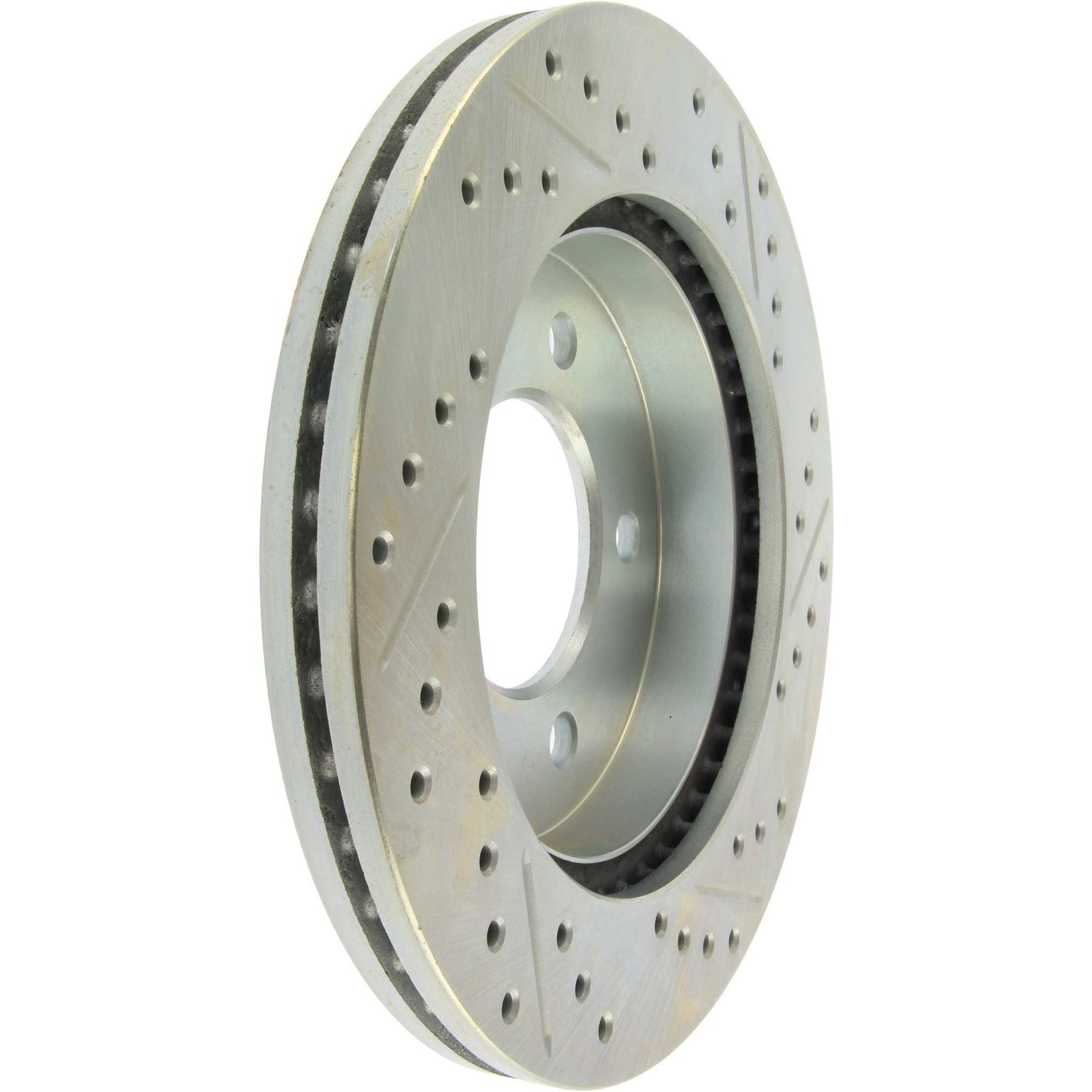 StopTech Select Sport Drilled And Slotted Brake Rotor; Front Right