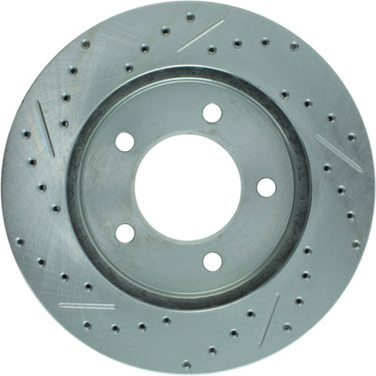 StopTech Select Sport Drilled And Slotted Brake Rotor; Front Left
