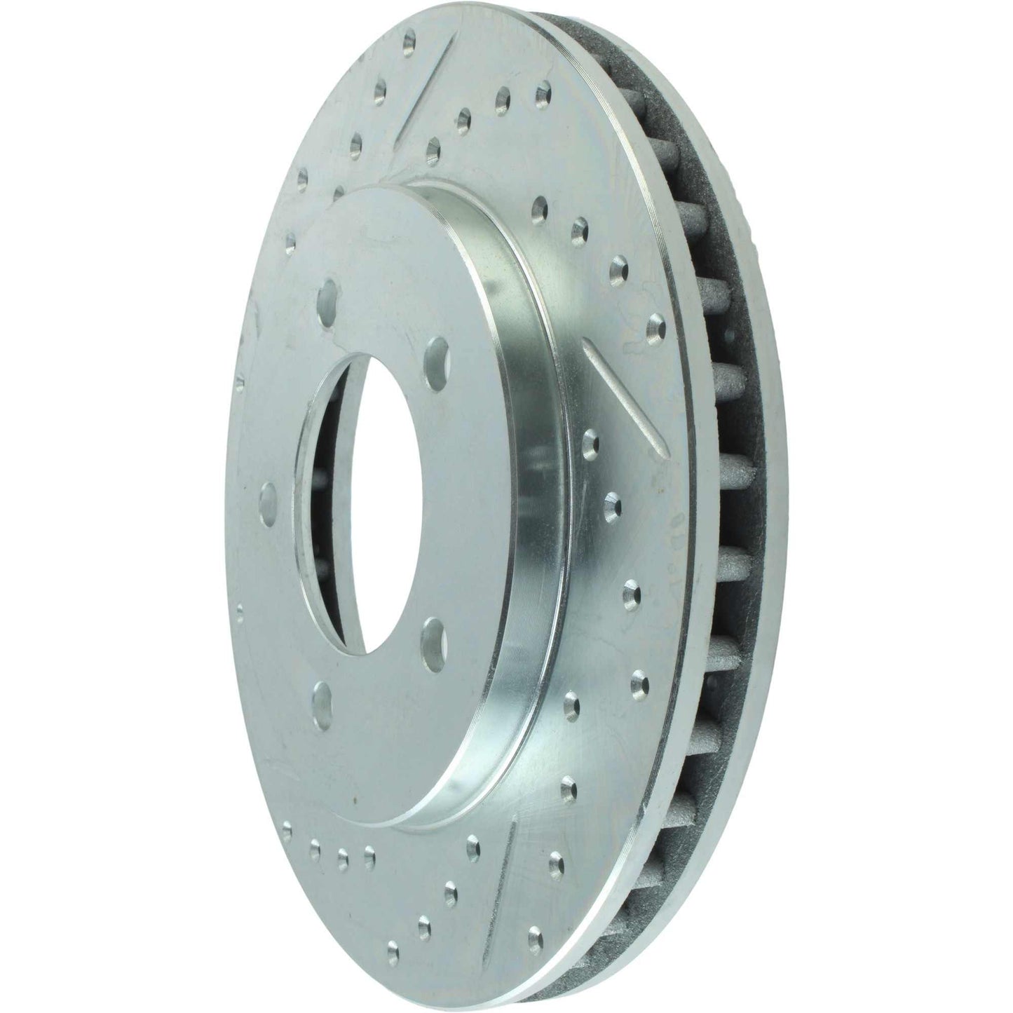 StopTech Select Sport Drilled And Slotted Brake Rotor; Front Right
