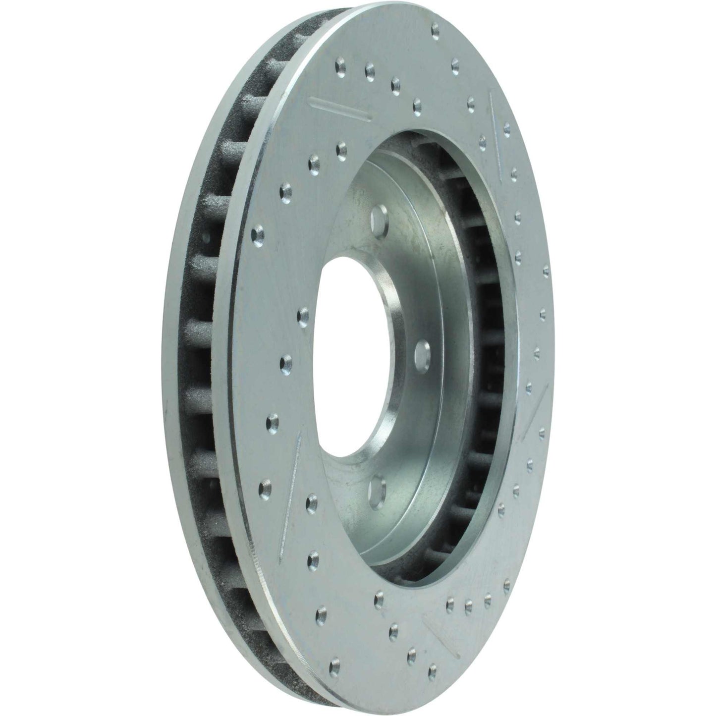 StopTech Select Sport Drilled And Slotted Brake Rotor; Front Right