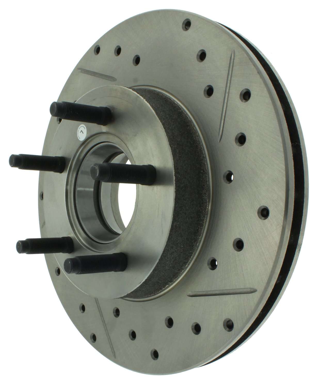 StopTech Select Sport Drilled And Slotted Brake Rotor; Front Left