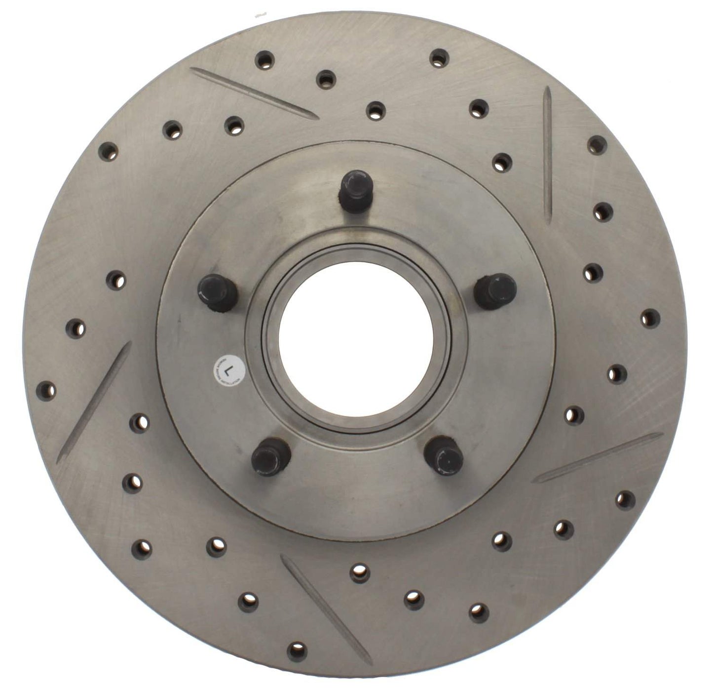 StopTech Select Sport Drilled And Slotted Brake Rotor; Front Left