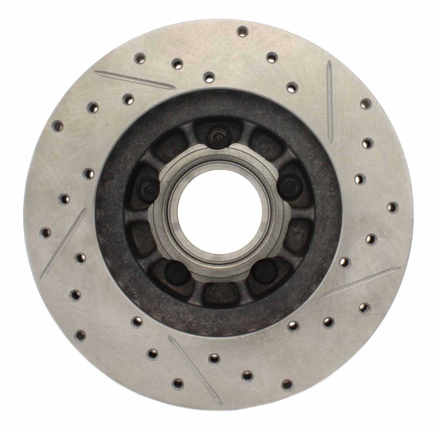 StopTech Select Sport Drilled And Slotted Brake Rotor; Front Right