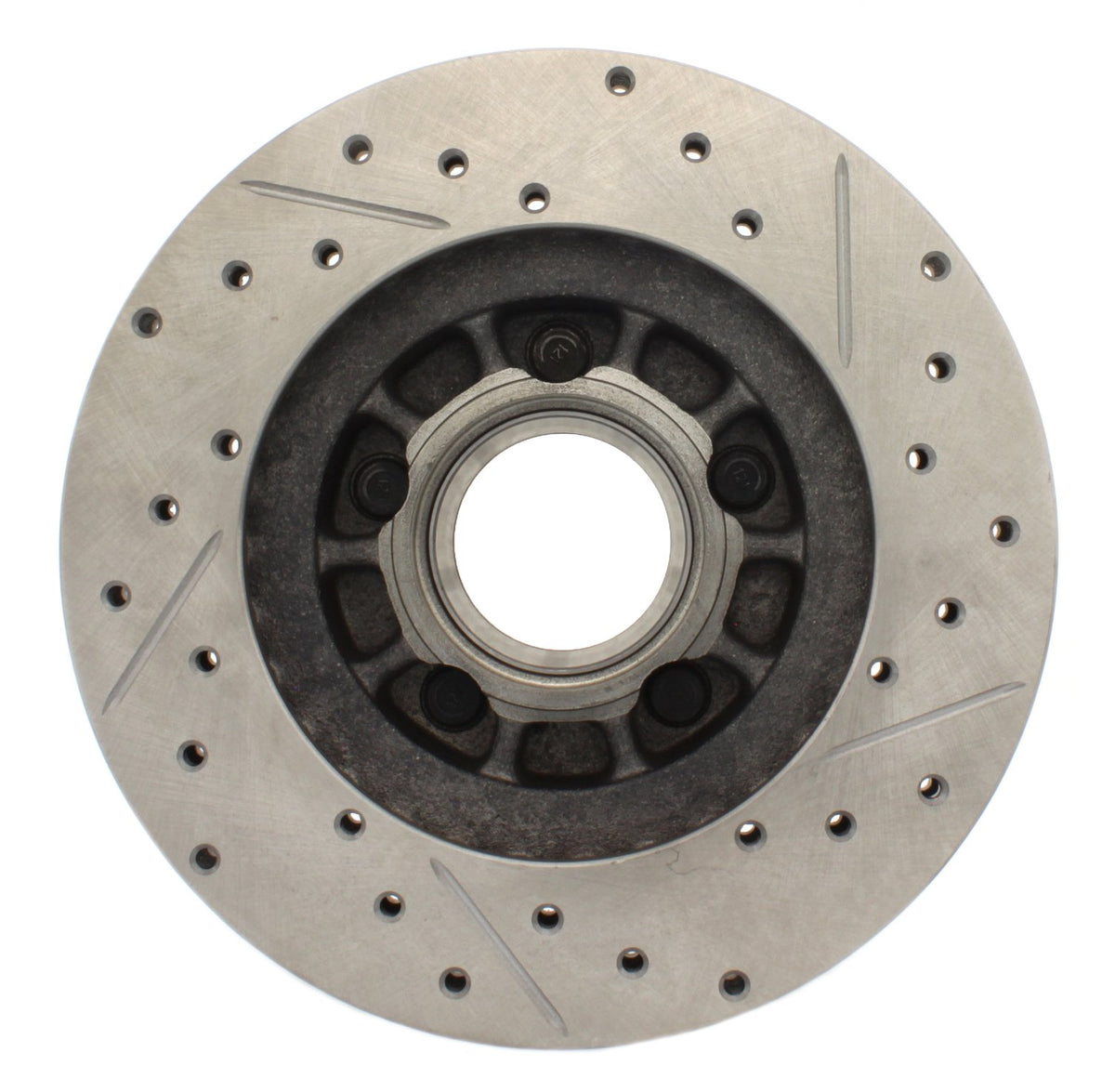 StopTech Select Sport Drilled And Slotted Brake Rotor; Front Right