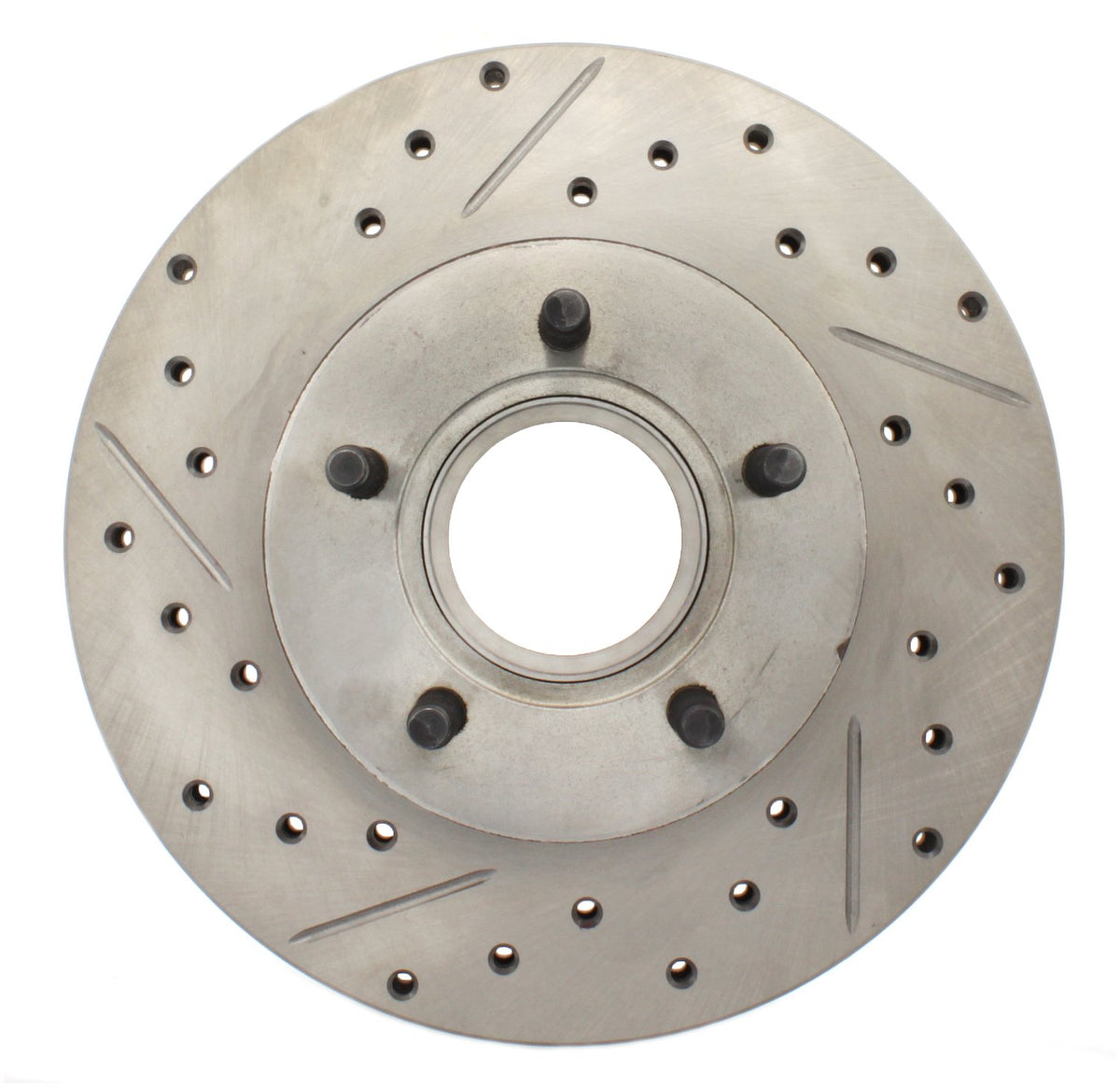 StopTech Select Sport Drilled And Slotted Brake Rotor; Front Right