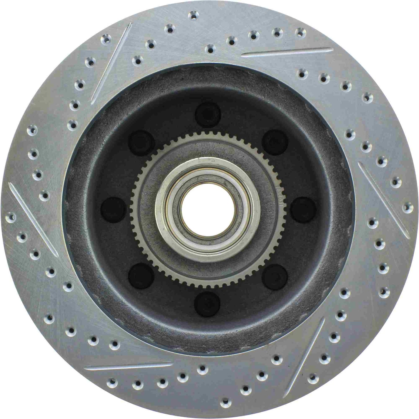StopTech Select Sport Drilled And Slotted Brake Rotor; Front Left