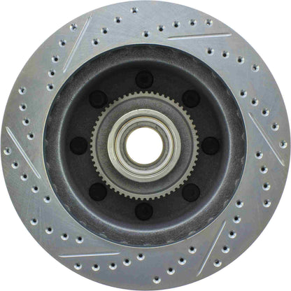 StopTech Select Sport Drilled And Slotted Brake Rotor; Front Left