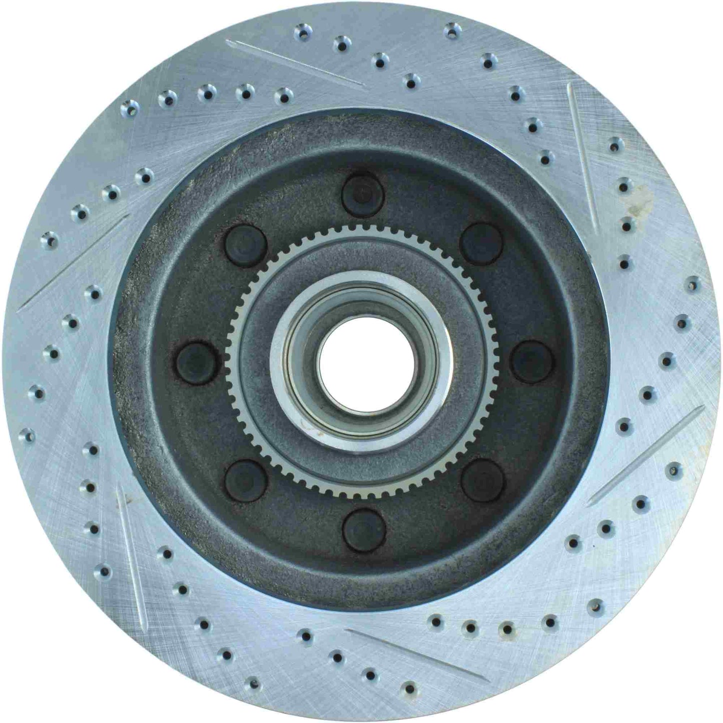StopTech Select Sport Drilled And Slotted Brake Rotor; Front Right