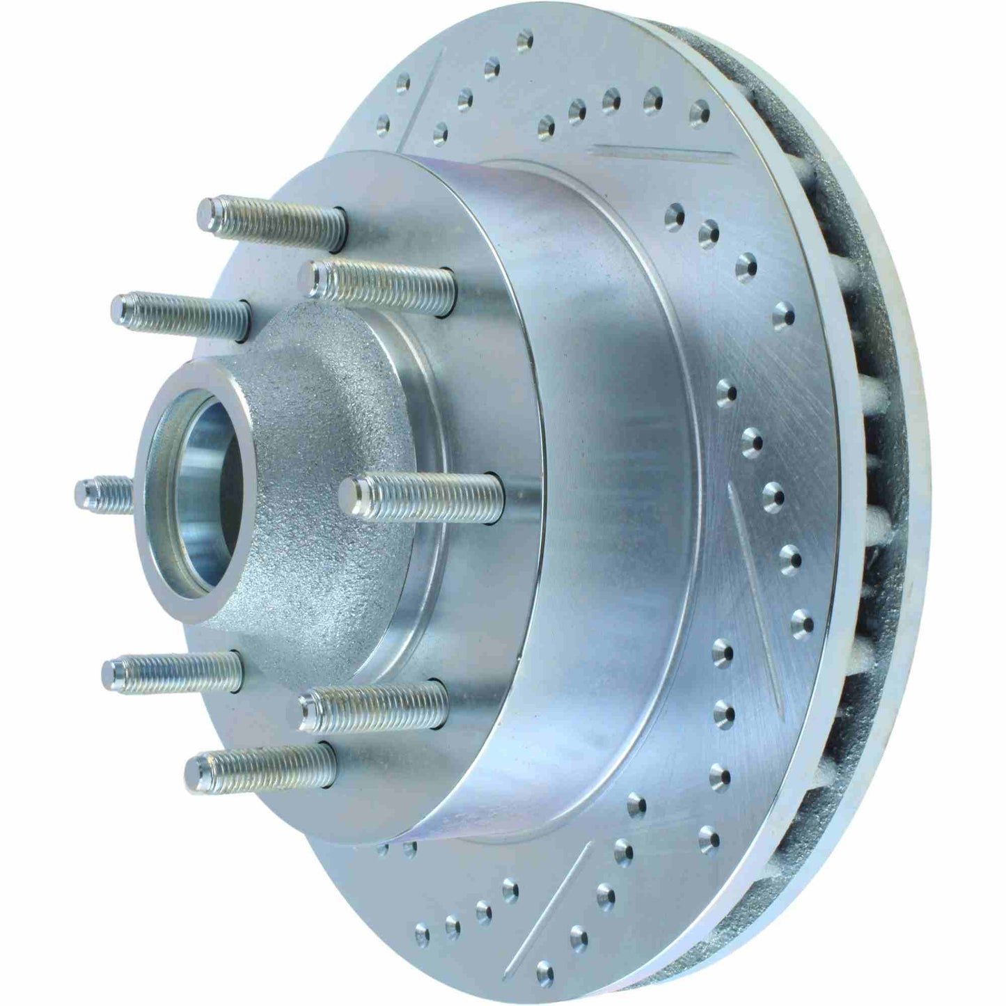 StopTech Select Sport Drilled And Slotted Brake Rotor; Front Right