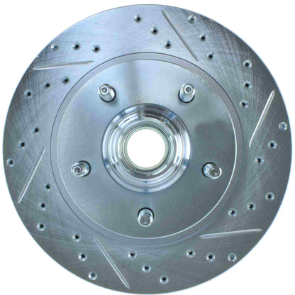 StopTech Select Sport Drilled And Slotted Brake Rotor; Front Left