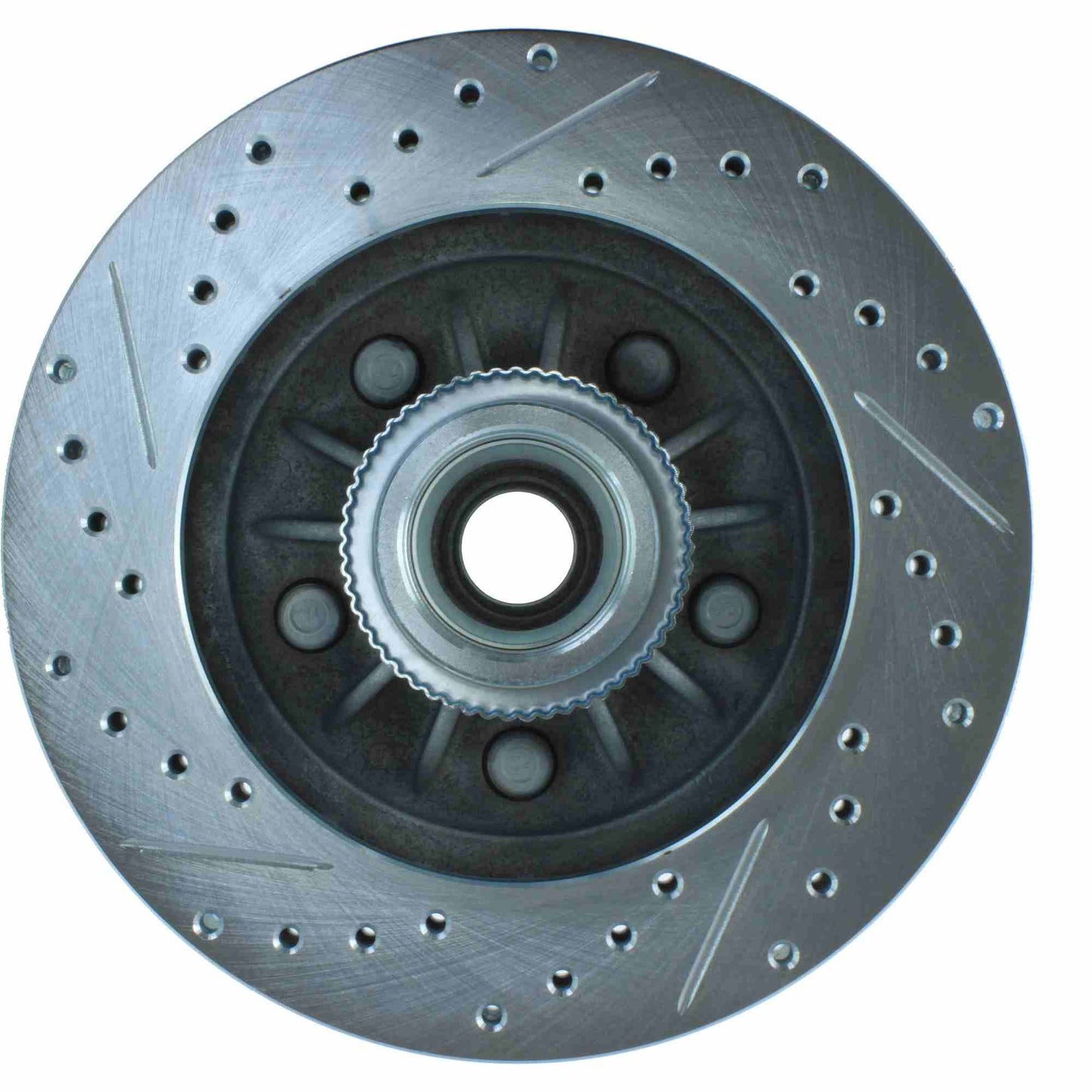 StopTech Select Sport Drilled And Slotted Brake Rotor; Front Left