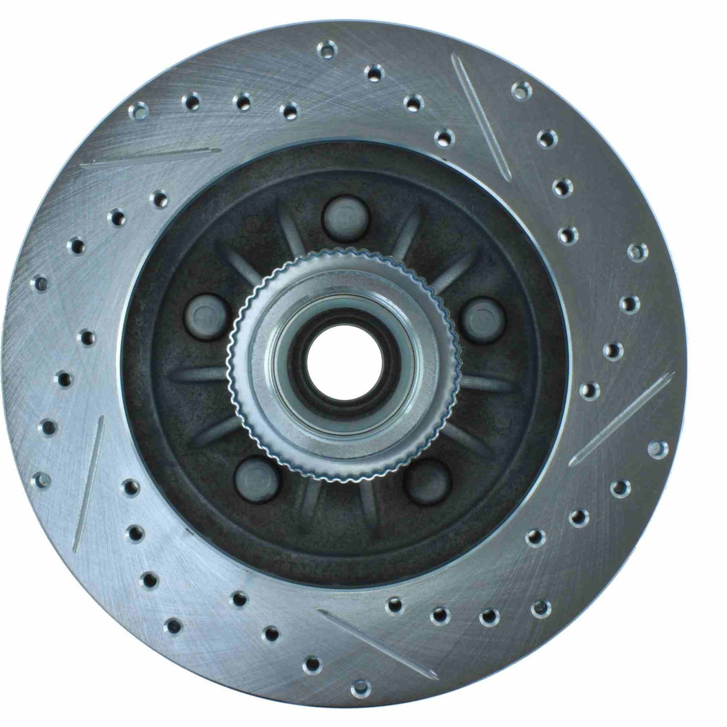 StopTech Select Sport Drilled And Slotted Brake Rotor; Front Right