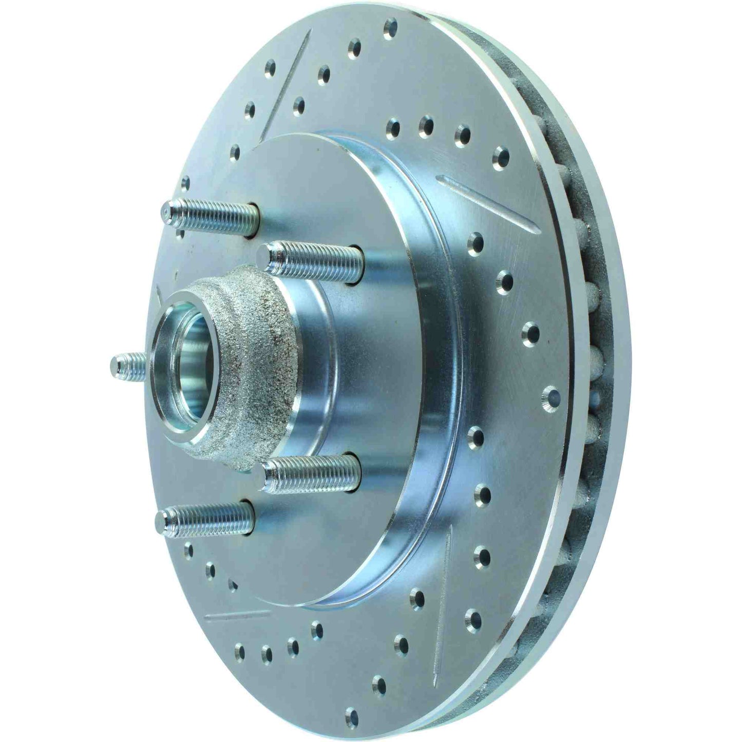 StopTech Select Sport Drilled And Slotted Brake Rotor; Front Right