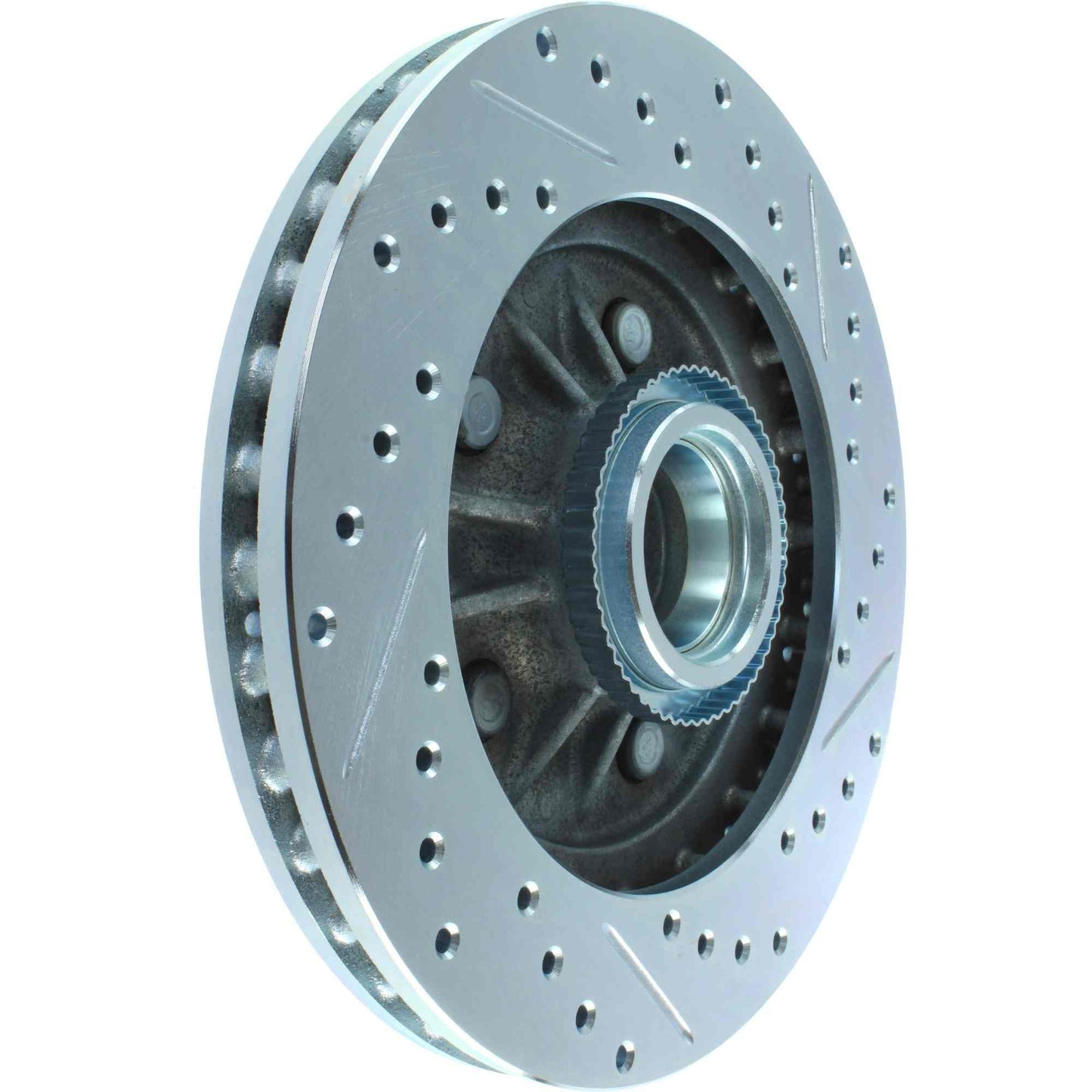 StopTech Select Sport Drilled And Slotted Brake Rotor; Front Right
