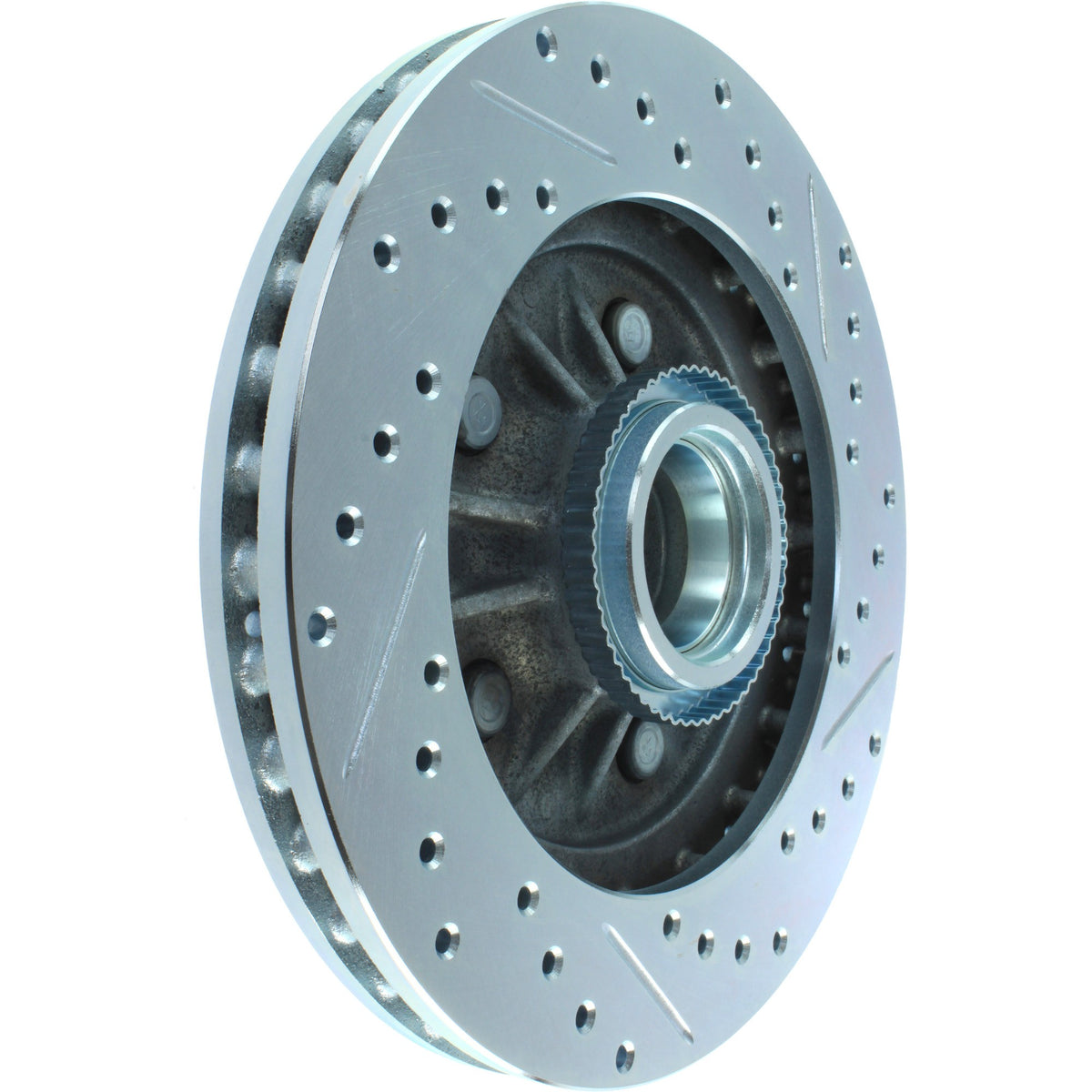 StopTech Select Sport Drilled And Slotted Brake Rotor; Front Right