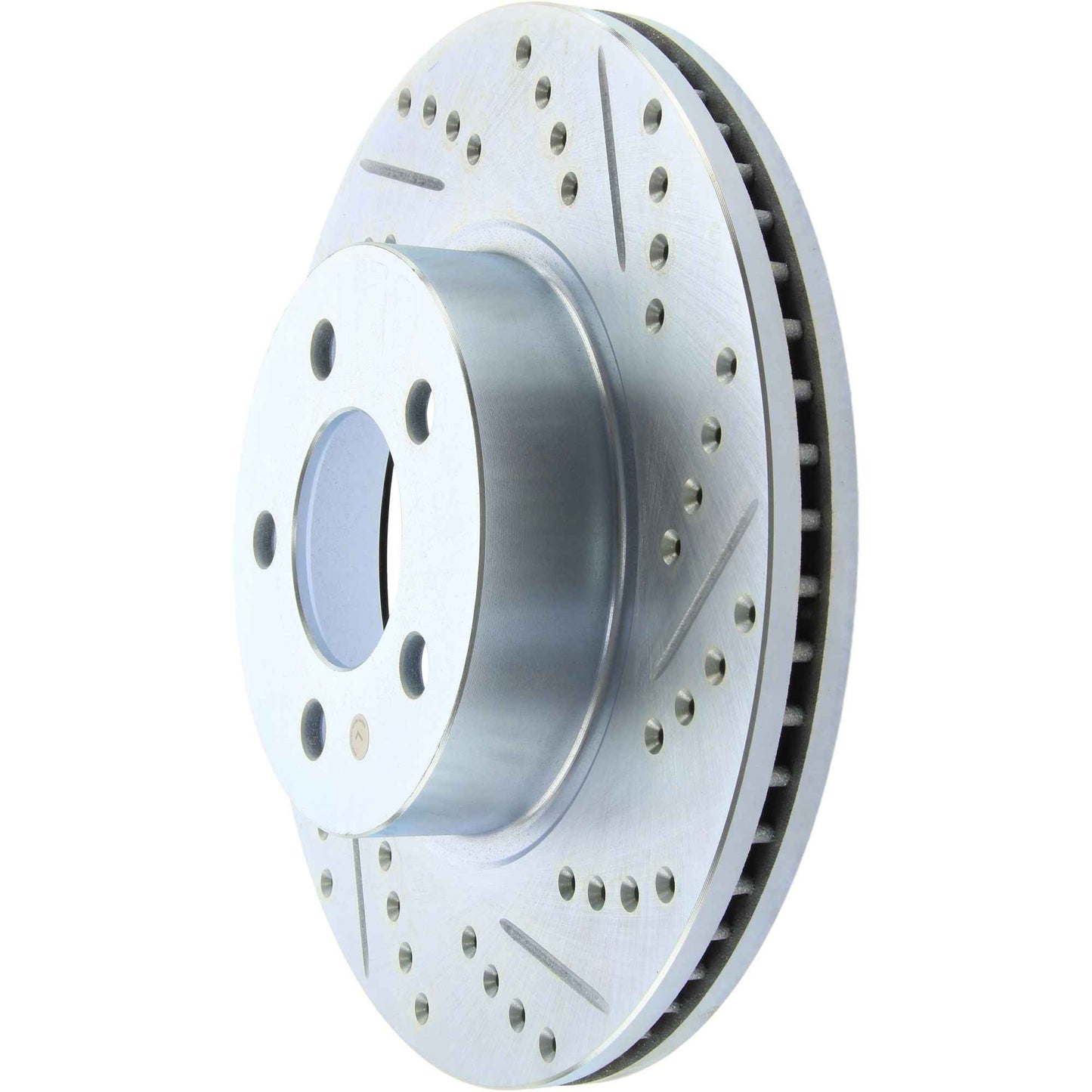 StopTech Select Sport Drilled And Slotted Brake Rotor; Front Left