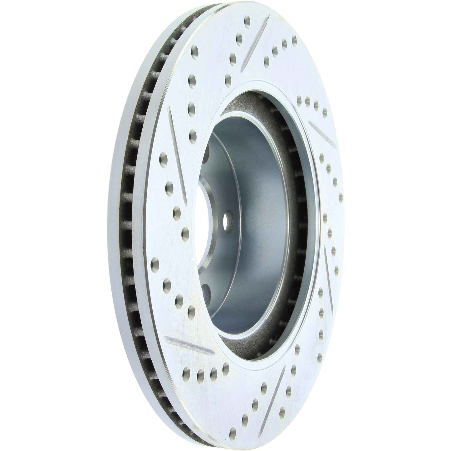 StopTech Select Sport Drilled And Slotted Brake Rotor; Front Left