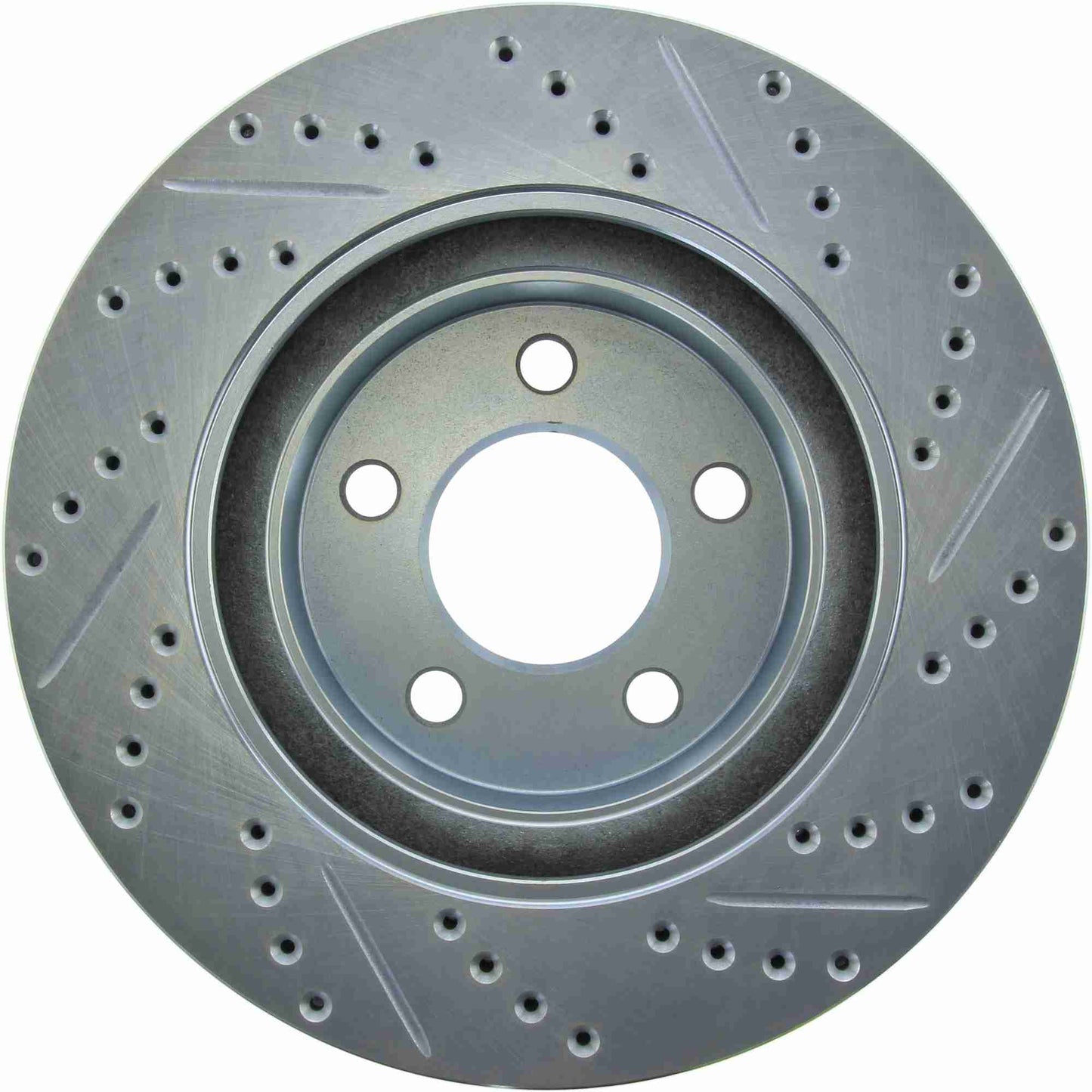 StopTech Select Sport Drilled And Slotted Brake Rotor; Front Right