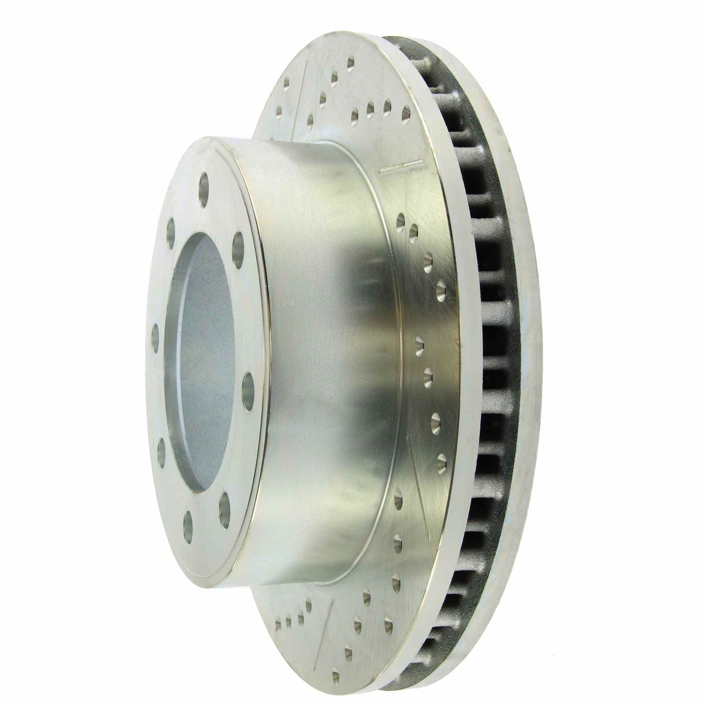 StopTech Select Sport Drilled And Slotted Brake Rotor; Front Right