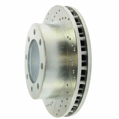 StopTech Select Sport Drilled And Slotted Brake Rotor; Front Right