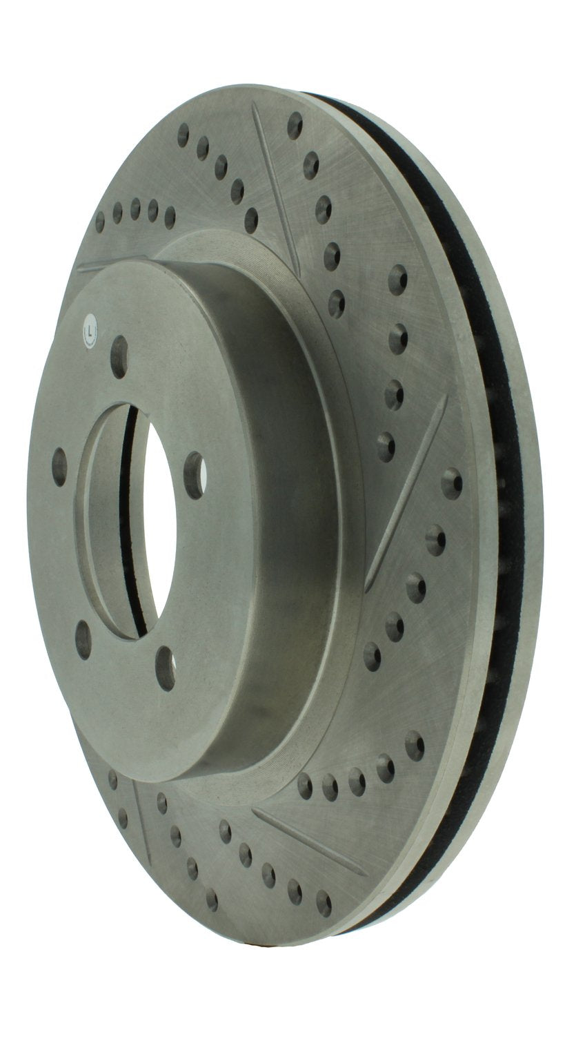 StopTech Select Sport Drilled And Slotted Brake Rotor; Front Left