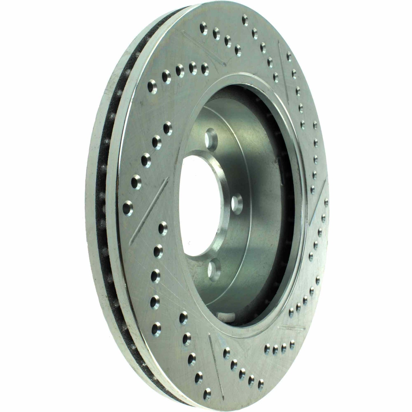 StopTech Select Sport Drilled And Slotted Brake Rotor; Front Right