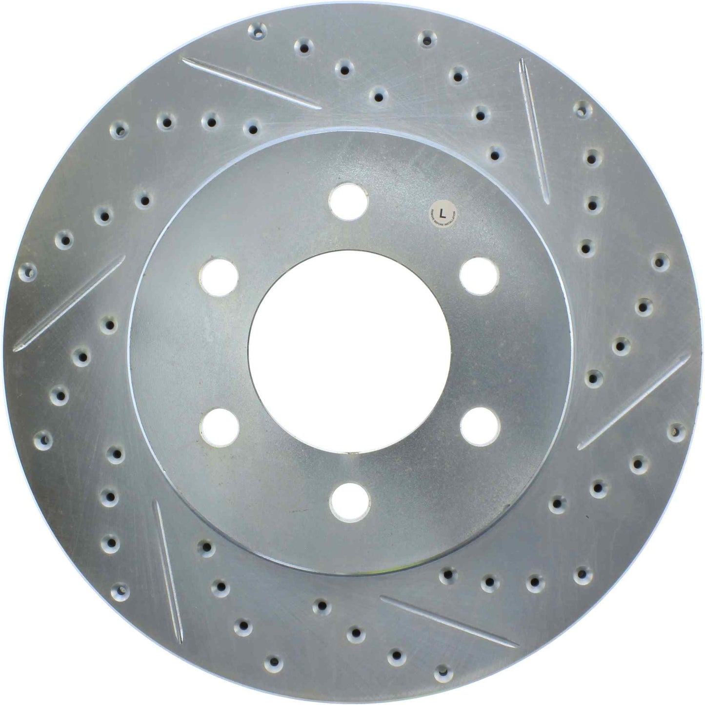 StopTech Select Sport Drilled And Slotted Brake Rotor; Front Left