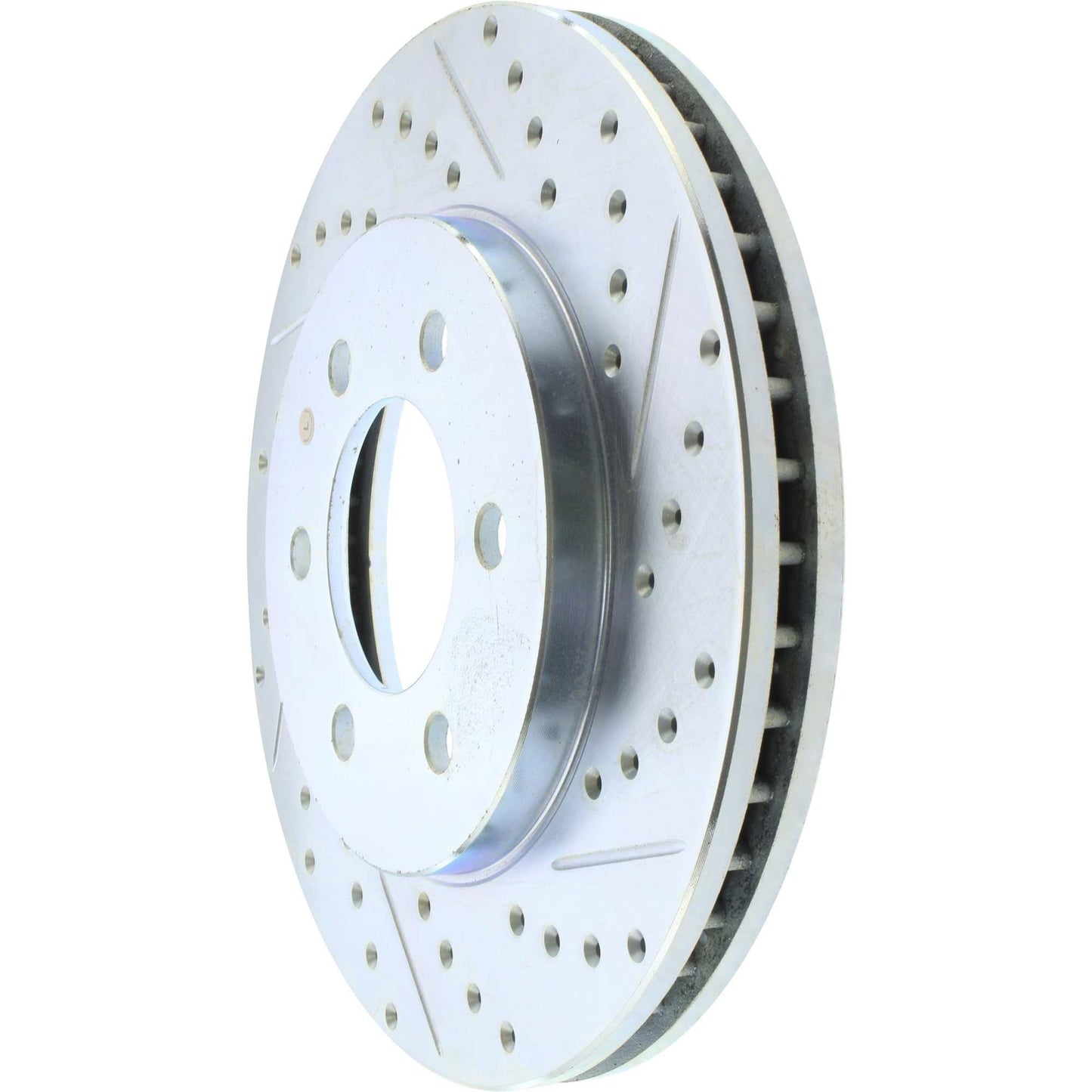 StopTech Select Sport Drilled And Slotted Brake Rotor; Front Left
