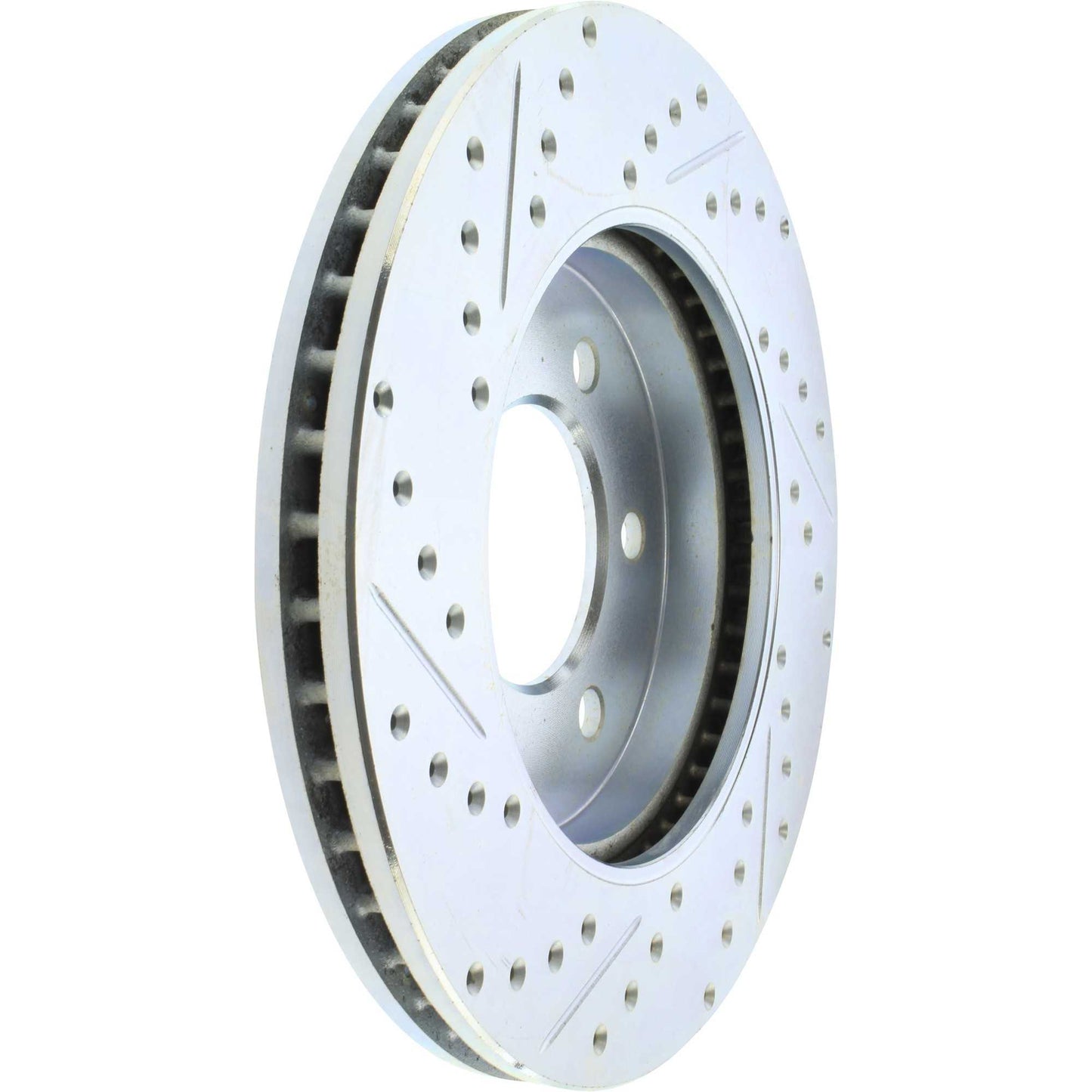 StopTech Select Sport Drilled And Slotted Brake Rotor; Front Left