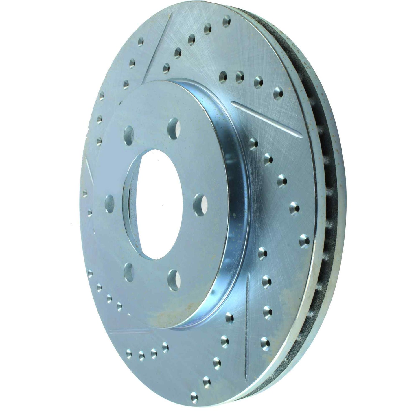 StopTech Select Sport Drilled And Slotted Brake Rotor; Front Right