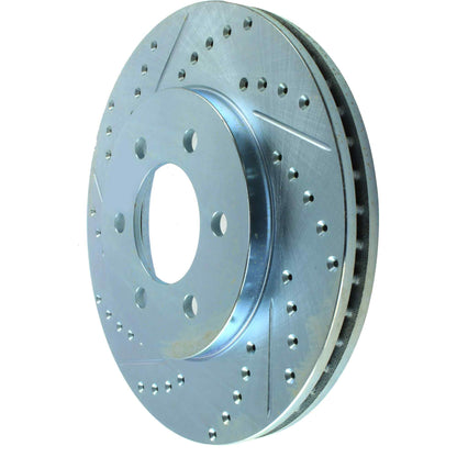 StopTech Select Sport Drilled And Slotted Brake Rotor; Front Right
