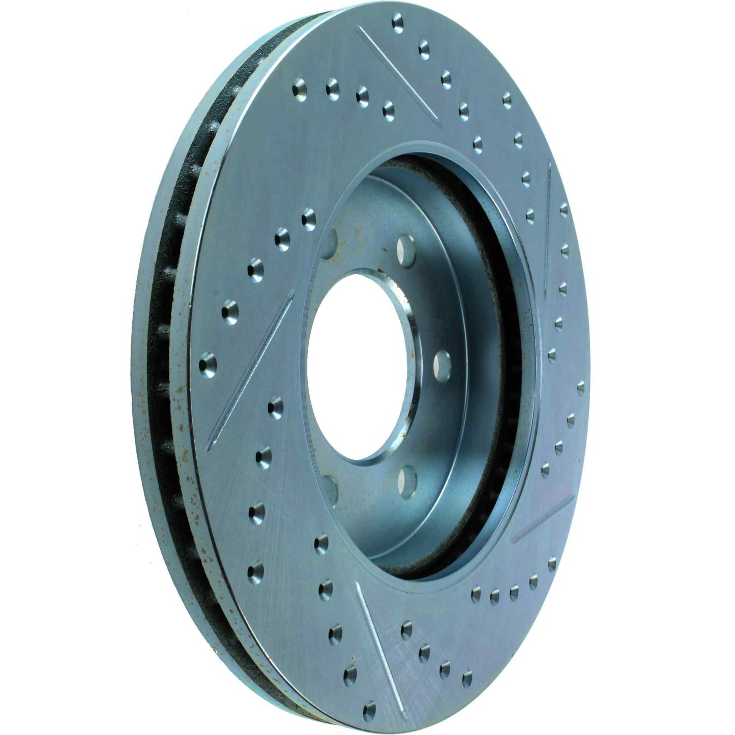 StopTech Select Sport Drilled And Slotted Brake Rotor; Front Right