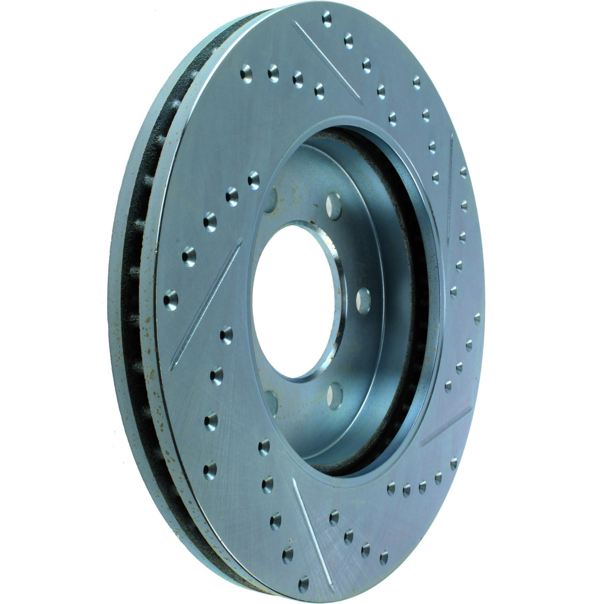 StopTech Select Sport Drilled And Slotted Brake Rotor; Front Right