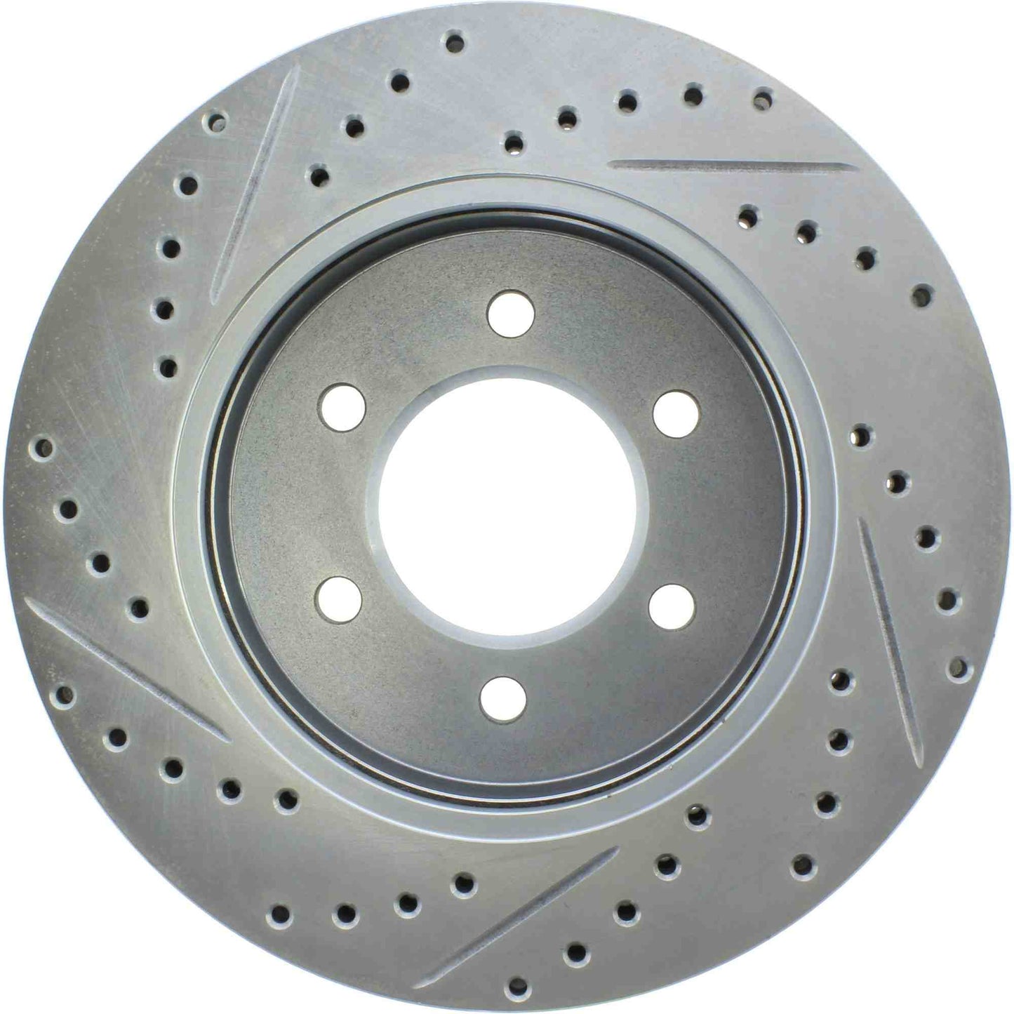StopTech Select Sport Drilled And Slotted Brake Rotor; Front Left