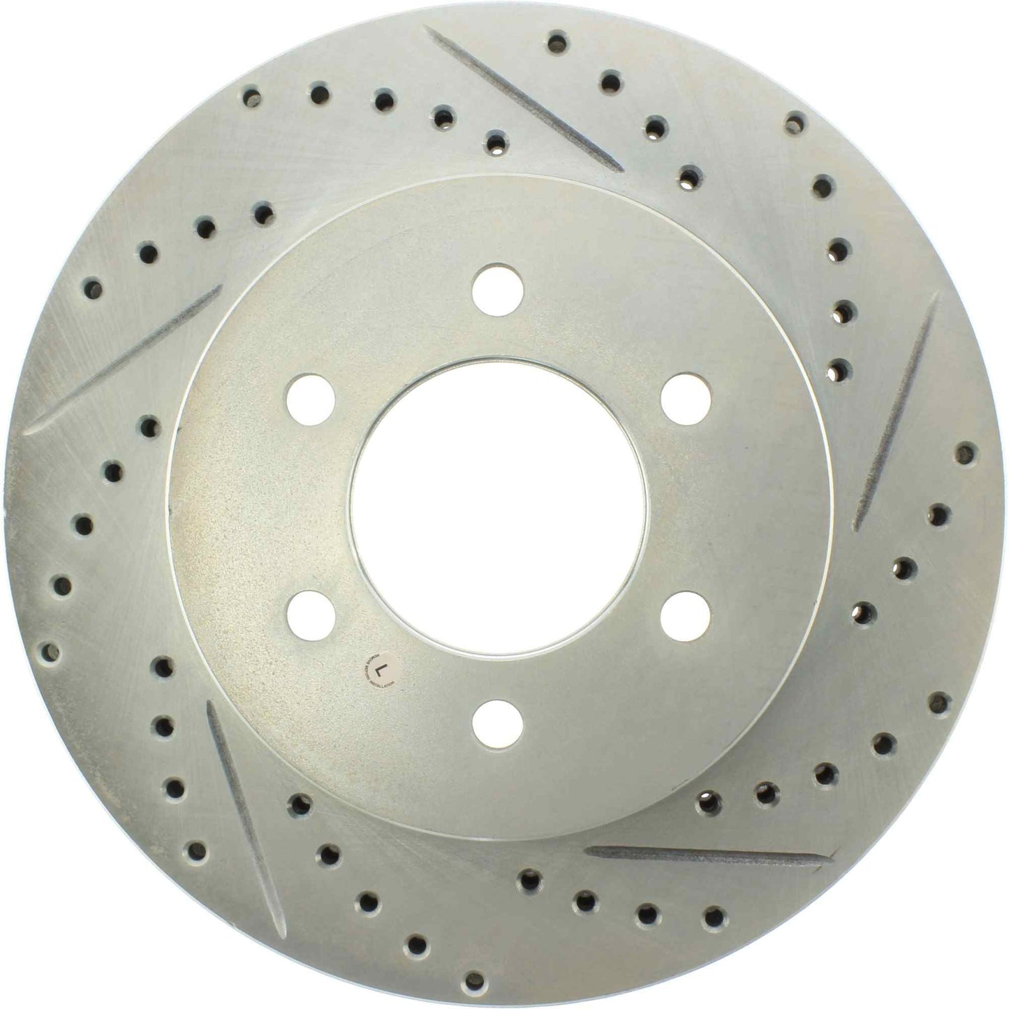 StopTech Select Sport Drilled And Slotted Brake Rotor; Front Left