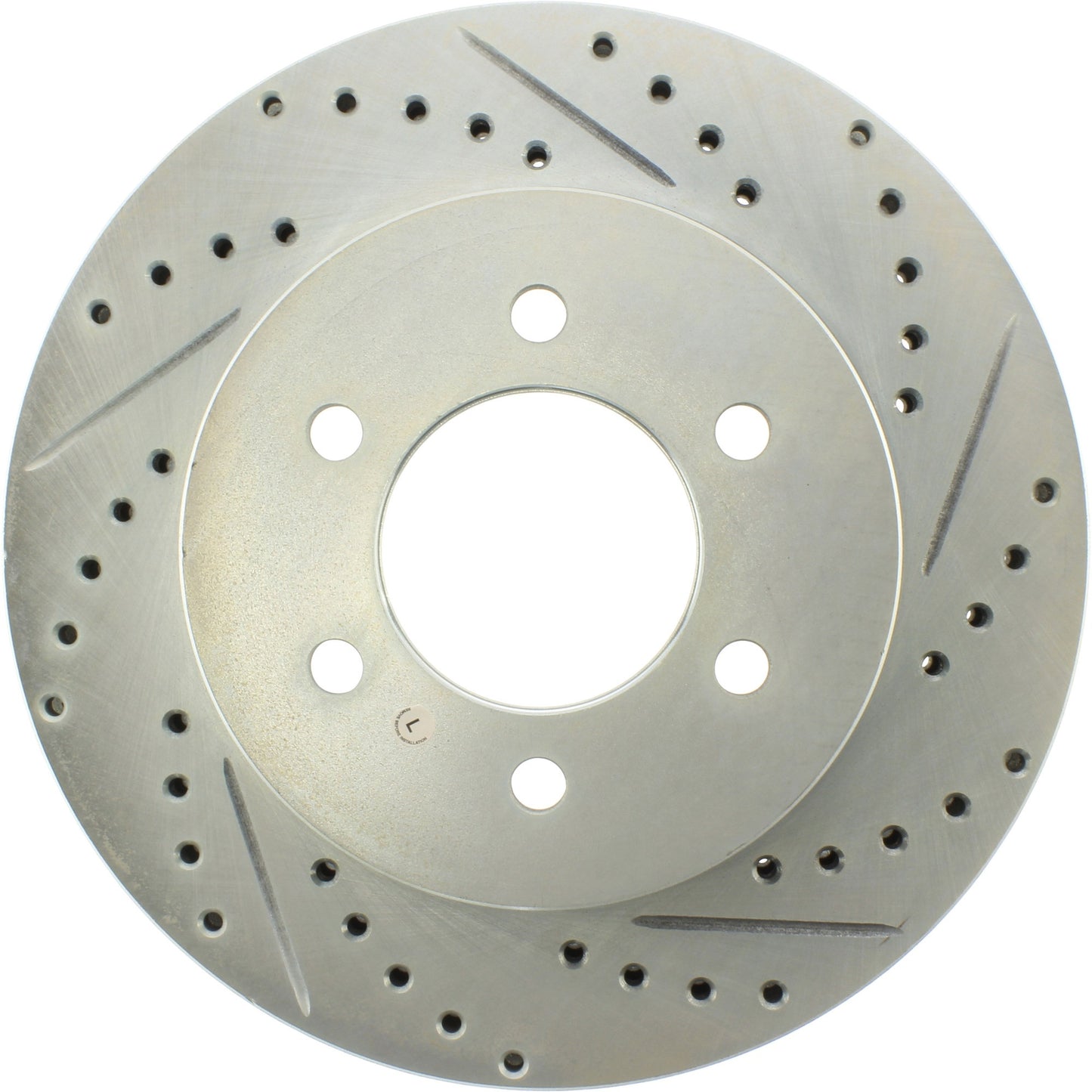 StopTech Select Sport Drilled And Slotted Brake Rotor; Front Left