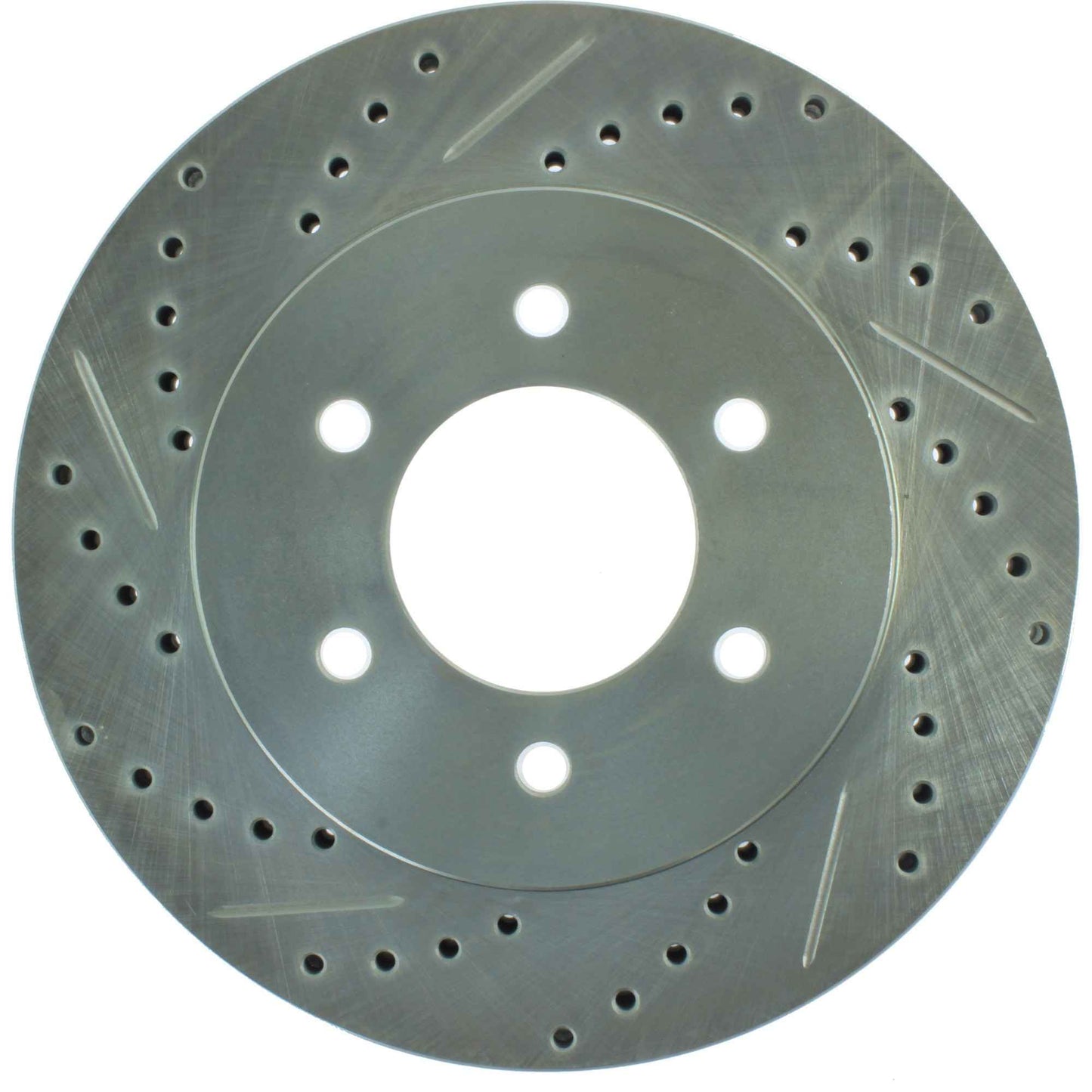 StopTech Select Sport Drilled And Slotted Brake Rotor; Front Right