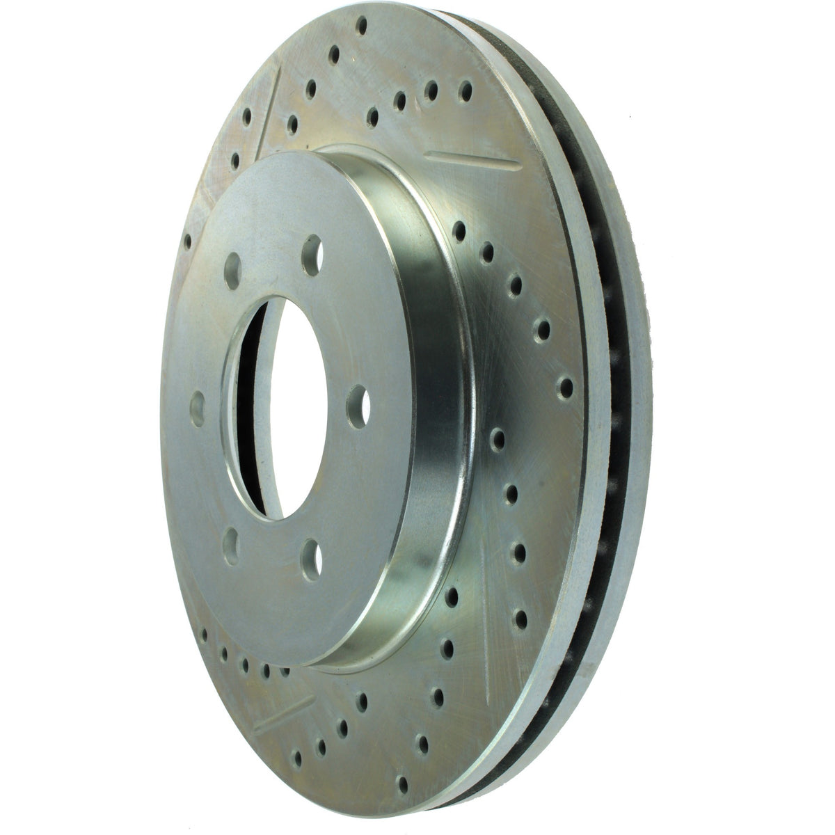 StopTech Select Sport Drilled And Slotted Brake Rotor; Front Right