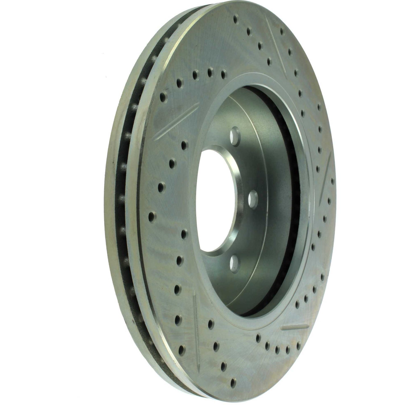 StopTech Select Sport Drilled And Slotted Brake Rotor; Front Right