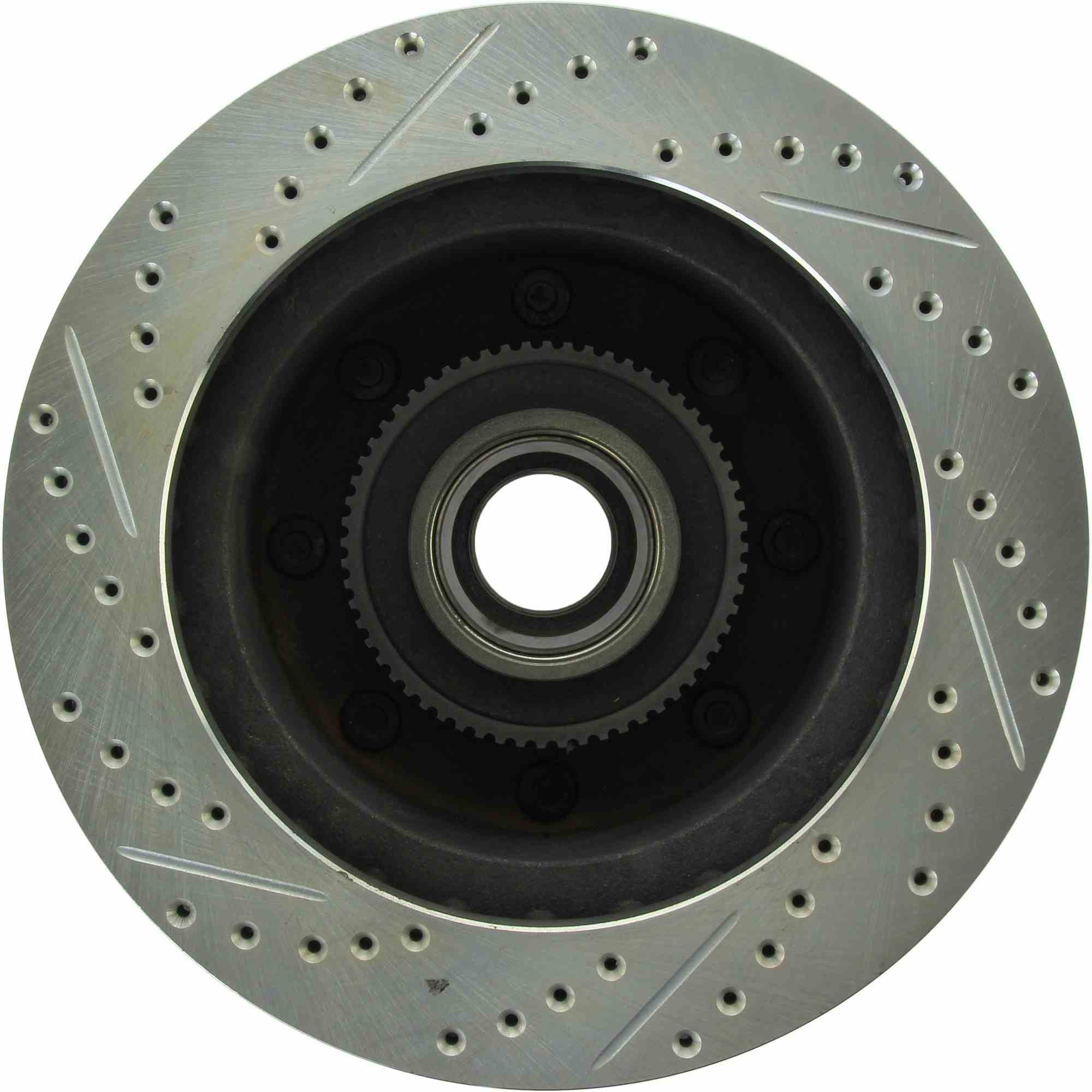 StopTech Select Sport Drilled And Slotted Brake Rotor; Front Left
