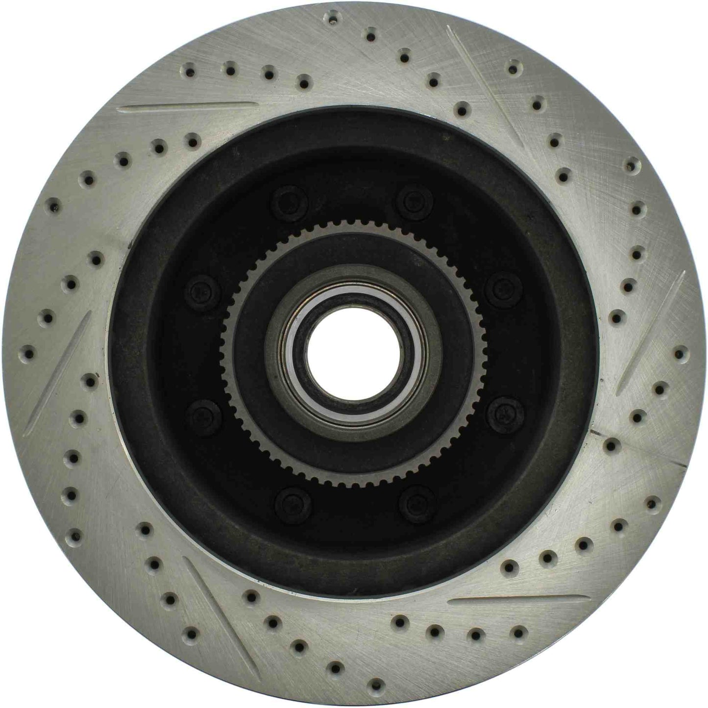 StopTech Select Sport Drilled And Slotted Brake Rotor; Front Right