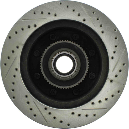 StopTech Select Sport Drilled And Slotted Brake Rotor; Front Right