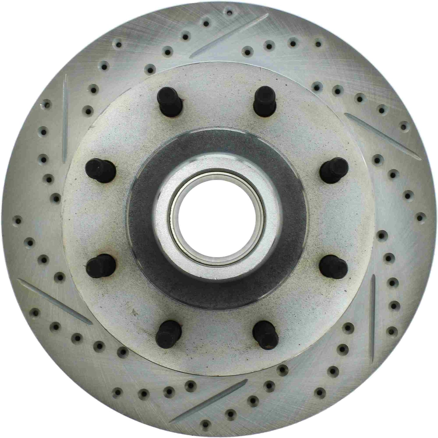 StopTech Select Sport Drilled And Slotted Brake Rotor; Front Right